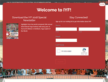 Tablet Screenshot of internationalyogafestival.org